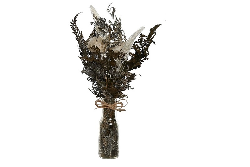 PLANTA FLOR SECA CRISTAL 11X11X40CM
